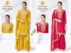 Soni Kudi By Tunic House Organza Jecqaurd Kurti With Bottom Dupatta Orders In India